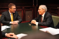 21 February 2013 The National Assembly Speaker in meeting with the US Ambassador to Serbia (photo TANJUG)